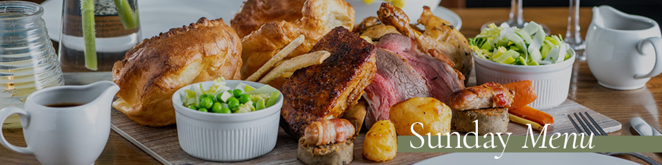Sunday Menu at The Angel Inn